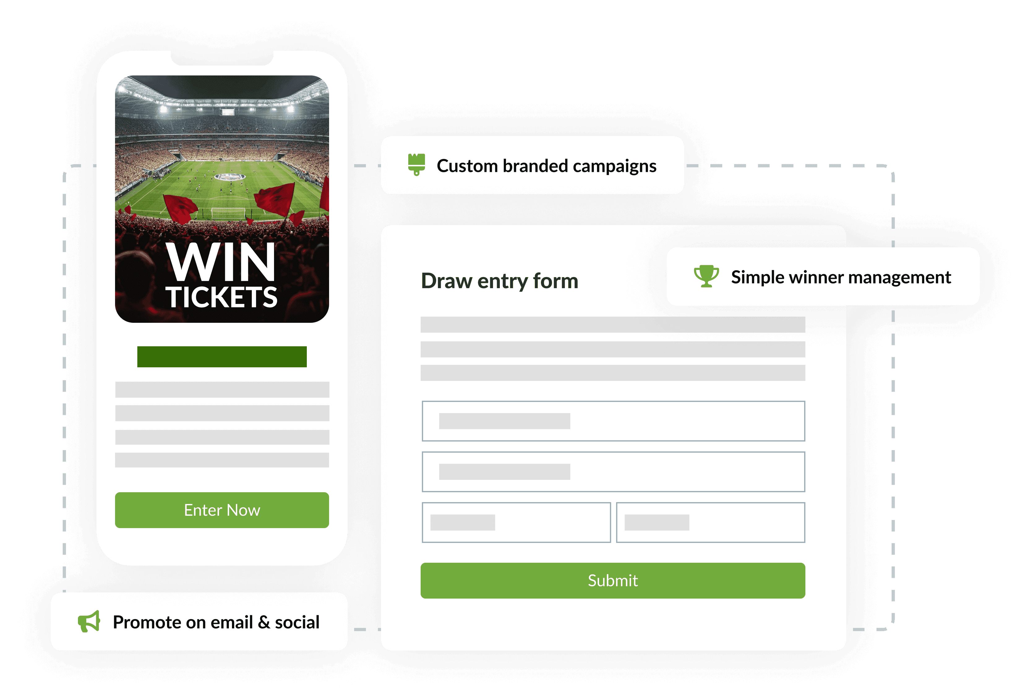 Sponsorworks ticket prize draw platform